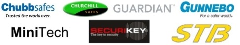 Trustee Safes Ireland supplies Chubb Safes, Churchill, Guardian, Gunnebo, MiniTech, Securikey and STB  nationwide and to the UK